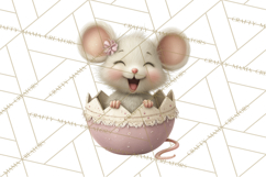 Easter Baby Animals Clipart PNG, Sleeping Baby Animals Product Image 3