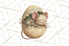 Easter Baby Animals Clipart PNG, Sleeping Baby Animals Product Image 4