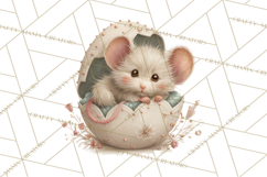 Easter Baby Animals Clipart PNG, Sleeping Baby Animals Product Image 5