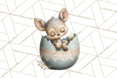 Easter Baby Animals Clipart PNG, Sleeping Baby Animals Product Image 3