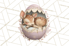 Easter Baby Animals Clipart PNG, Sleeping Baby Animals Product Image 5