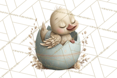 Easter Baby Animals Clipart PNG, Sleeping Baby Animals Product Image 5