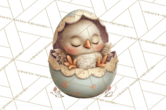 Easter Baby Animals Clipart PNG, Sleeping Baby Animals Product Image 5