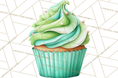 Watercolor Baby Shower Cakes PNG, Cupcakes, Tiered Desserts Product Image 4