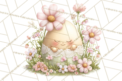 Easter Egg Clipart PNG, Cute Baby Easter Eggs with Faces Product Image 5