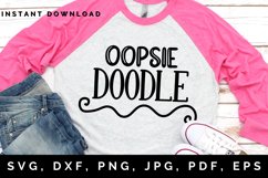 Oopsie Doodle SVG, Funny SVG, Cute Phrase SVG Product Image 1