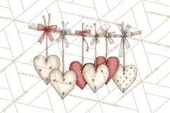 Farm Girl Valentine Clipart Pastel Country Watercolor PNG Product Image 3
