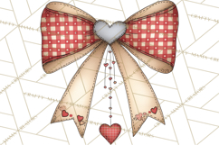 Farm Girl Valentine Clipart Pastel Country Watercolor PNG Product Image 5