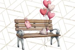 Valentine Animal Clipart Heart Balloon PNG Cute Love Art Product Image 2