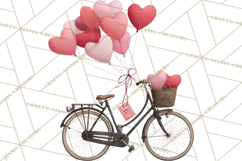 Valentine Animal Clipart Heart Balloon PNG Cute Love Art Product Image 5