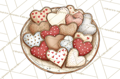 Farm Girl Valentine Clipart Pastel Country Watercolor PNG Product Image 2