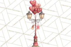 Valentine Animal Clipart Heart Balloon PNG Cute Love Art Product Image 2