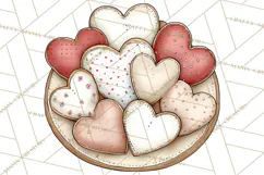 Farm Girl Valentine Clipart Pastel Country Watercolor PNG Product Image 4