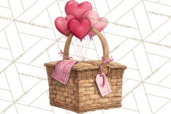 Valentine Animal Clipart Heart Balloon PNG Cute Love Art Product Image 5