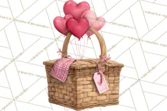 Valentine Animal Clipart Heart Balloon PNG Cute Love Art Product Image 5