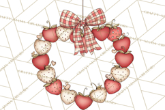 Farm Girl Valentine Clipart Pastel Country Watercolor PNG Product Image 2