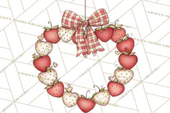 Farm Girl Valentine Clipart Pastel Country Watercolor PNG Product Image 2