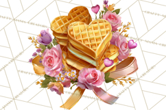 Pink Gold Valentine Clipart PNG, Sweetheart Coffee Cup Product Image 5