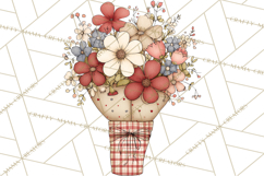 Farm Girl Valentine Clipart Pastel Country Watercolor PNG Product Image 4