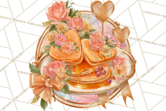 Pink Gold Valentine Clipart PNG, Sweetheart Coffee Cup Product Image 2