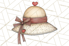 Farm Girl Valentine Clipart Pastel Country Watercolor PNG Product Image 3