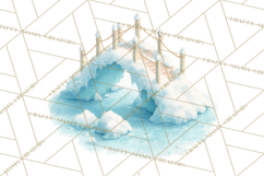 Chubby Winter Fairy PNG, Miniature Watercolor Winter Fairies Product Image 3