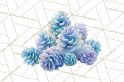 Chubby Winter Fairy PNG, Miniature Watercolor Winter Fairies Product Image 4