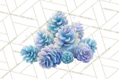 Chubby Winter Fairy PNG, Miniature Watercolor Winter Fairies Product Image 4