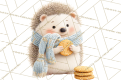Winter Tea Party Animals PNG, Woodland Cozy Clipart Product Image 2