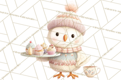 Winter Tea Party Animals PNG, Woodland Cozy Clipart Product Image 2