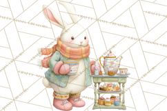 Winter Tea Party Animals PNG, Woodland Cozy Clipart Product Image 4
