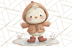 Cute Winter Farm Animals PNG, Cozy Snowy Animal Clipart Product Image 3