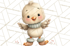 Cute Winter Farm Animals PNG, Cozy Snowy Animal Clipart Product Image 4