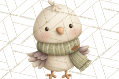 Cute Winter Farm Animals PNG, Cozy Snowy Animal Clipart Product Image 2