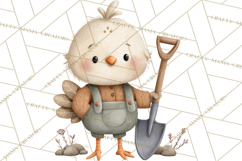 Cute Winter Farm Animals PNG, Cozy Snowy Animal Clipart Product Image 3