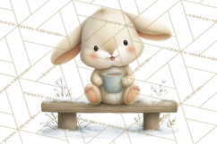 Cute Winter Farm Animals PNG, Cozy Snowy Animal Clipart Product Image 4
