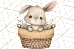 Cute Winter Farm Animals PNG, Cozy Snowy Animal Clipart Product Image 5