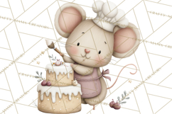 Cute Winter Farm Animals PNG, Cozy Snowy Animal Clipart Product Image 5