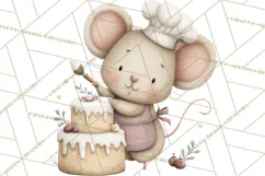 Cute Winter Farm Animals PNG, Cozy Snowy Animal Clipart Product Image 5