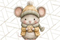 Cute Winter Farm Animals PNG, Cozy Snowy Animal Clipart Product Image 4