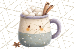 Cute Winter Farm Animals PNG, Cozy Snowy Animal Clipart Product Image 5