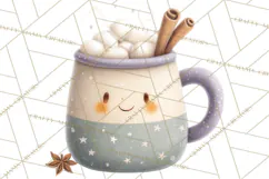 Cute Winter Farm Animals PNG, Cozy Snowy Animal Clipart Product Image 5
