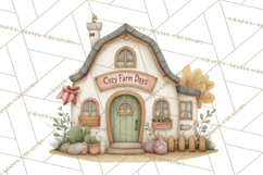 Cute Winter Farm Animals PNG, Cozy Snowy Animal Clipart Product Image 2