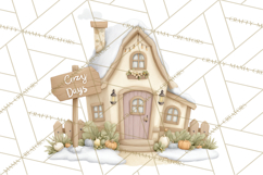 Cute Winter Farm Animals PNG, Cozy Snowy Animal Clipart Product Image 3
