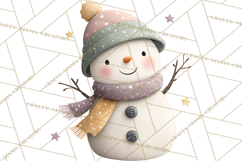 Cute Winter Farm Animals PNG, Cozy Snowy Animal Clipart Product Image 4