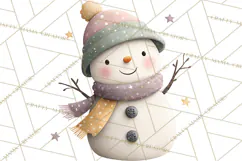 Cute Winter Farm Animals PNG, Cozy Snowy Animal Clipart Product Image 4
