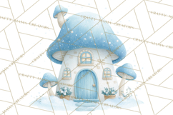 Chubby Winter Fairy PNG, Miniature Watercolor Winter Fairies Product Image 3