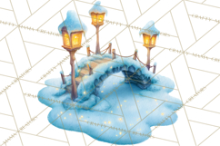 Chubby Winter Fairy PNG, Miniature Watercolor Winter Fairies Product Image 3