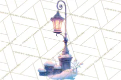 Chubby Winter Fairy PNG, Miniature Watercolor Winter Fairies Product Image 3