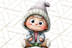 Snow Monster Clipart PNG Cute Winter Yeti Frost Gnome Art Product Image 2